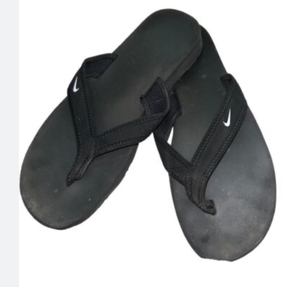 Nike Shoes Nike Celso Black Flip Flops Womens Size 7 Rubber Sporty